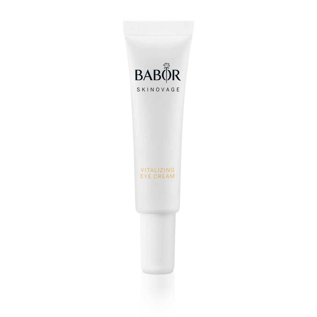 Silky texture of Babor Lifting Eye Cream during application – lightweight formula to reduce puffiness, smooth wrinkles, and lift the eye area