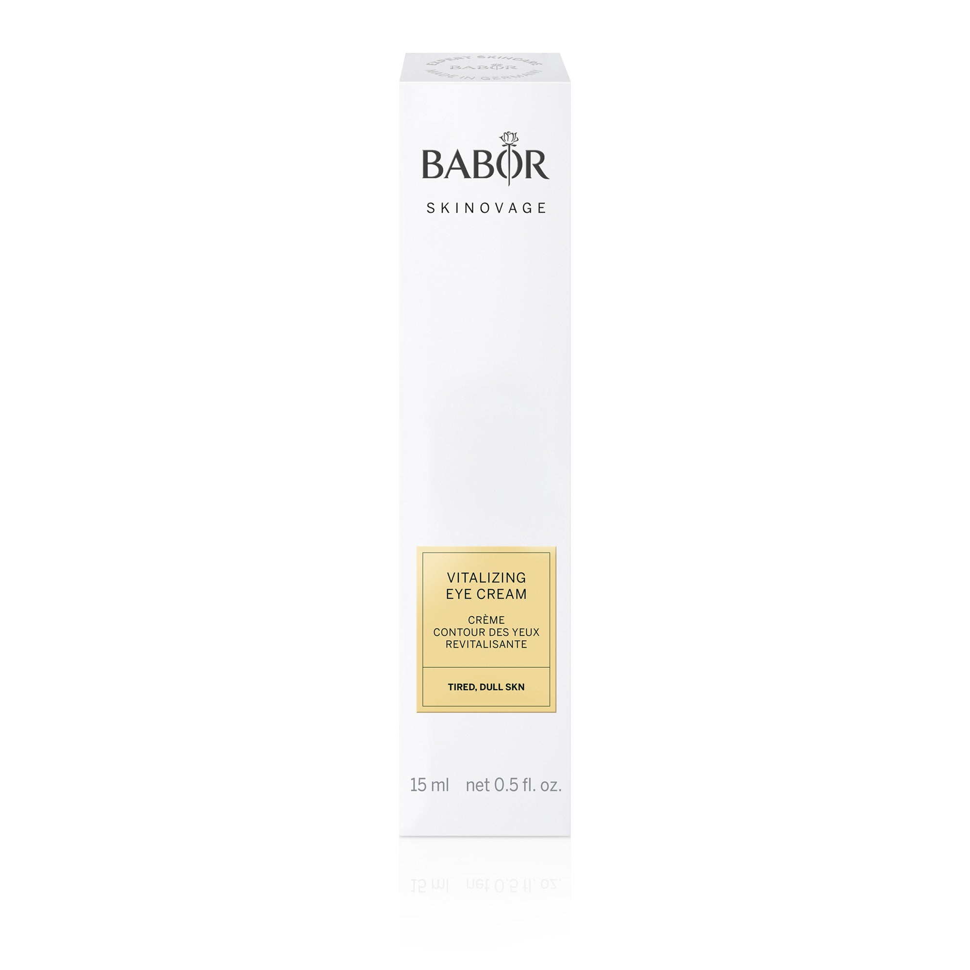 Babor Lifting Eye Cream in elegant white and silver packaging – firming and smoothing eye treatment for fine lines and mature skin.