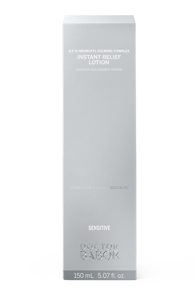 Babor Instant Relief Lotion for deep hydration and soothing dry, sensitive skin.