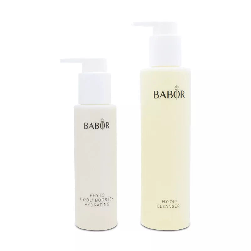 Babor HY-ÖL Cleanser and Phyto HYDRATING Booster – deeply hydrating two-step cleanser that removes impurities while restoring moisture balance
